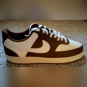 Men's Brown and White Sneakers